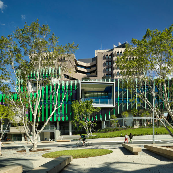 Fig 2 Community Plaza at Queensland Children's Hospital. Source Christopher Frederick Jones
